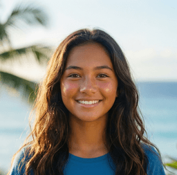 Maui Braces teen patient smiling after braces treatment — teen braces results in Maui