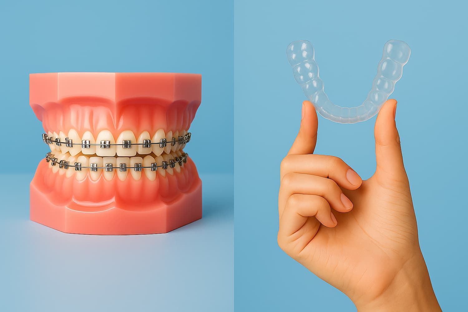 Braces, Invisalign, and Spark clear aligners — orthodontic treatment options at Maui Braces, Kahului